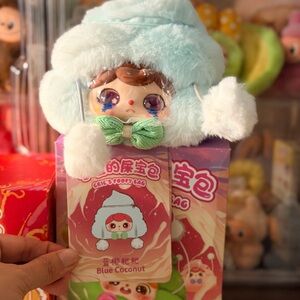 Blue Coconut Plush Toy